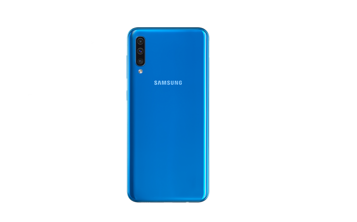 samsung a50 back panel blue